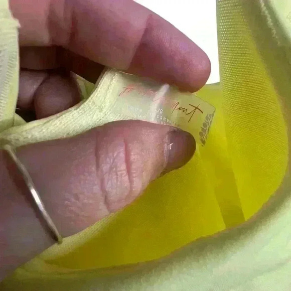 NWT FP Movement by Free People Righteous Runsie Romper Size M & L Yellow Neon - Picture 4 of 5